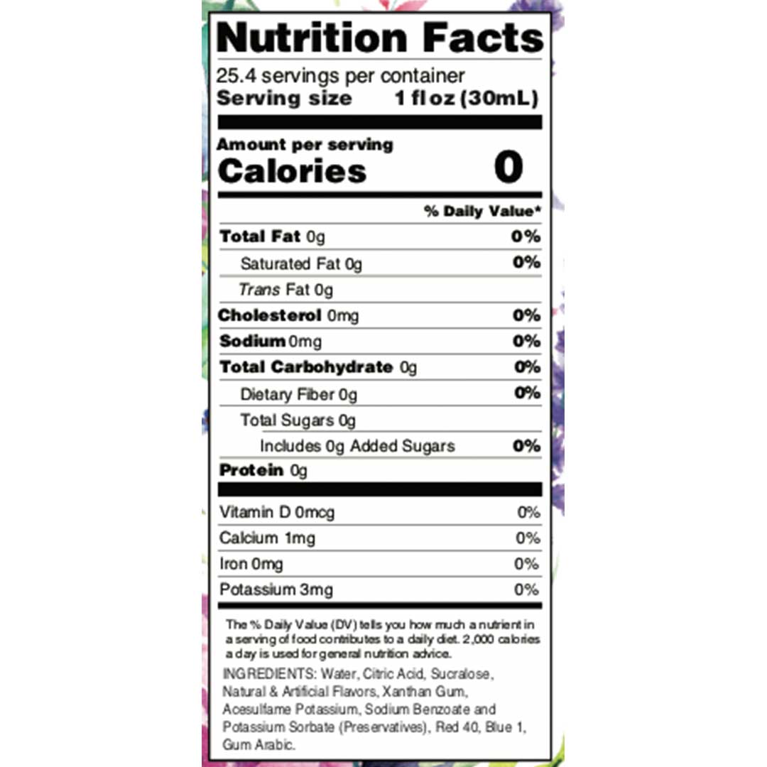 Jordan's Skinny Mixes - Sugar Free Blueberry Lavender Flavor Infusion Syrup