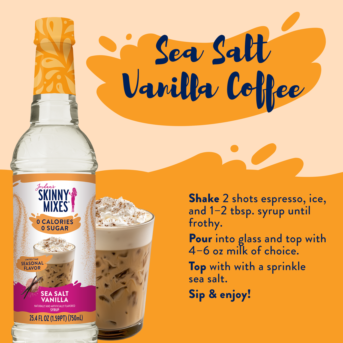 Jordan's Skinny Mixes - Sugar Free Sea Salt Vanilla