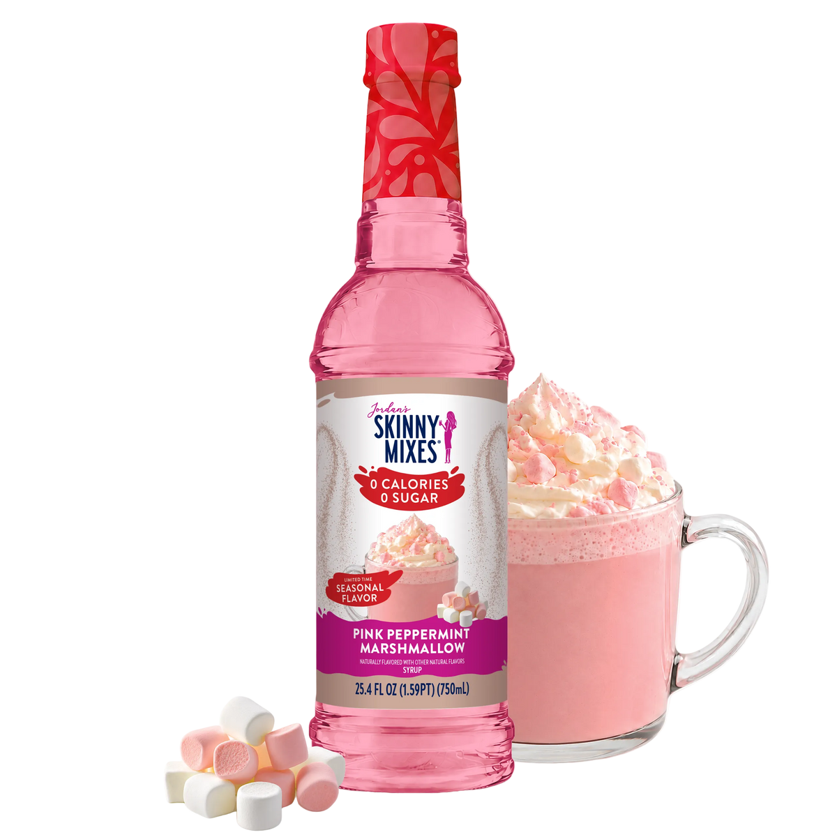 Jordan's Skinny Mixes - Sugar Free Pink Peppermint Marshmallow