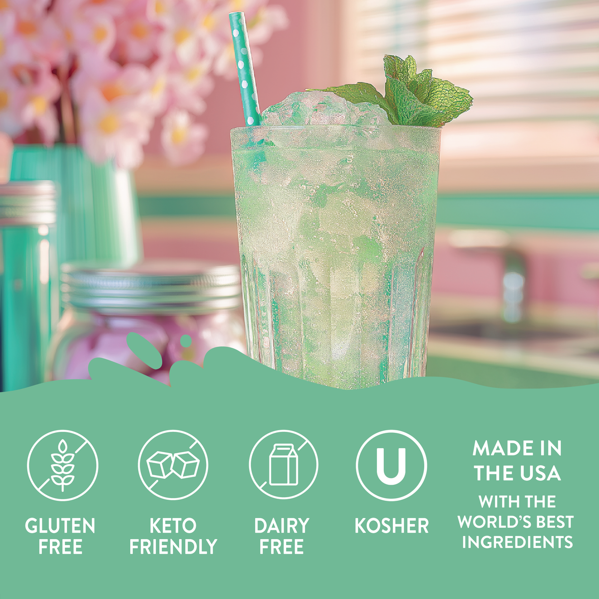 Jordan's Skinny Mixes - Dippin' Dots® Mint Chocolate Ice Cream Syrup