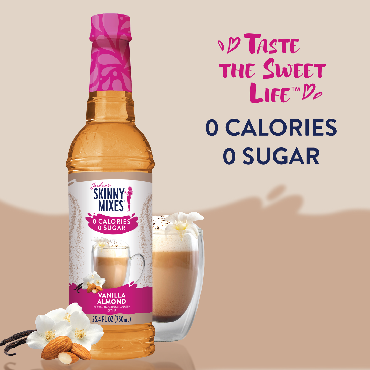 Jordan's Skinny Mixes - Sugar Free Vanilla Almond Syrup