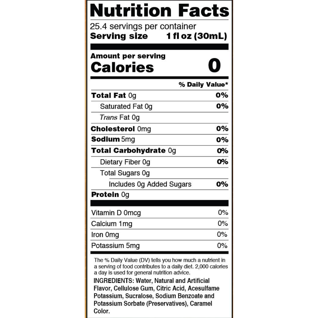 Jordan's Skinny Mixes - Sugar Free Vanilla Caramel Creme Syrup