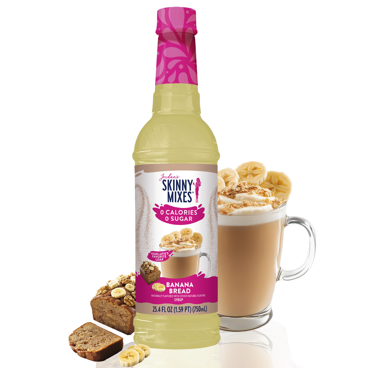 Jordan's Skinny Mixes - Sugar Free Banana Bread Syrup - 750ml