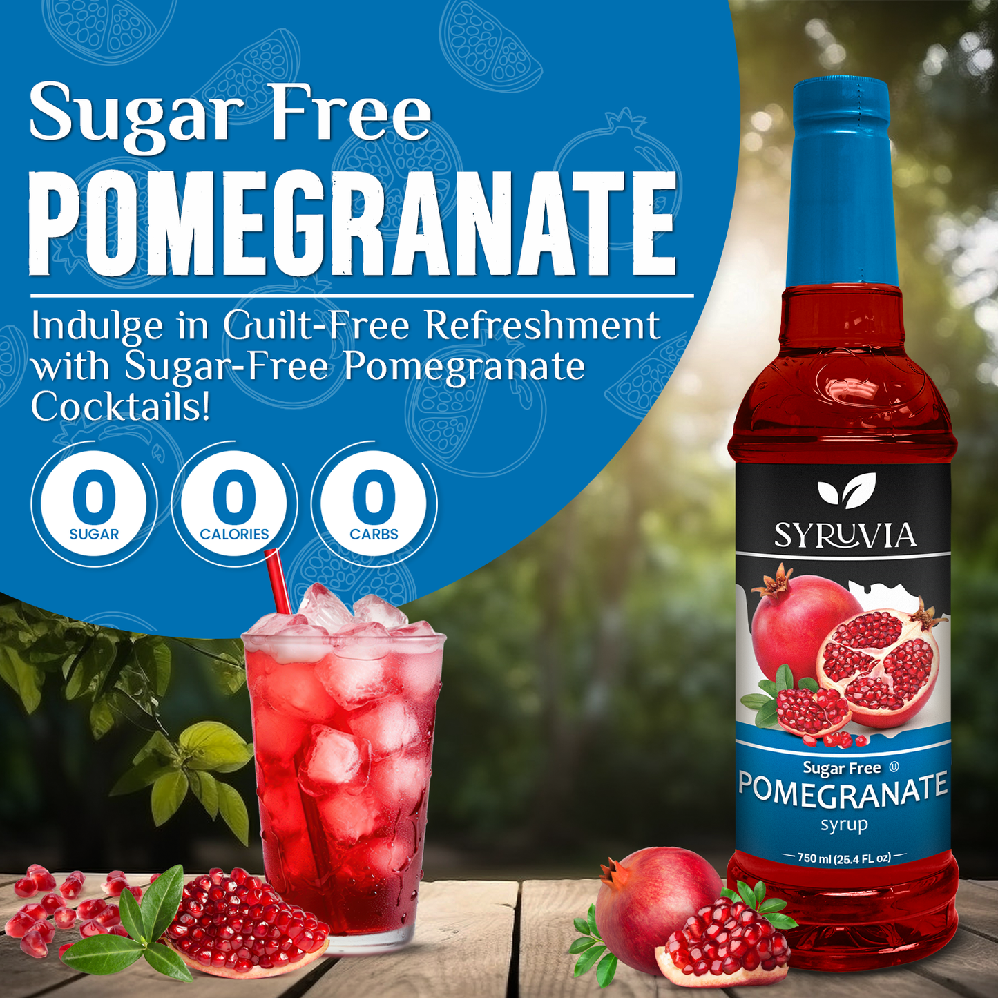 Syruvia - Sugar-Free Pomegranate Syrup