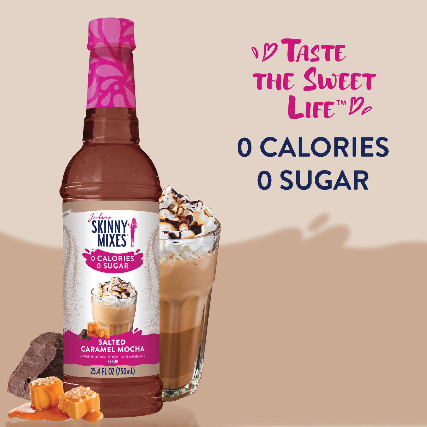 Jordan's Skinny Mixes - Sugar Free Salted Caramel Mocha Syrup