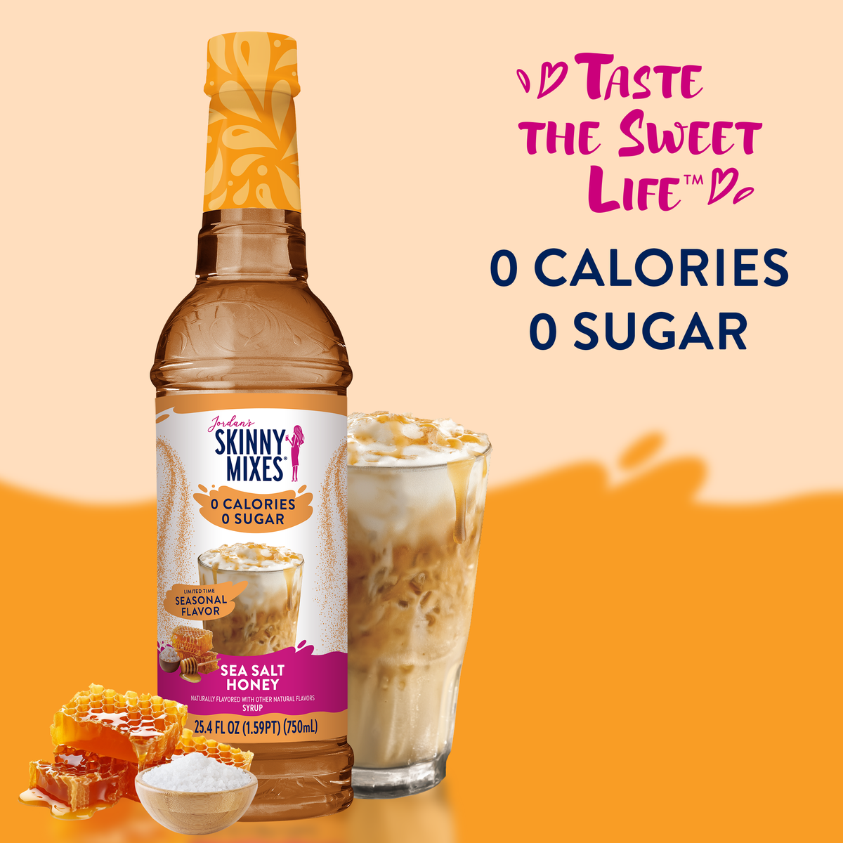 Jordan's Skinny Mixes - Sugar Free Sea Salt Honey