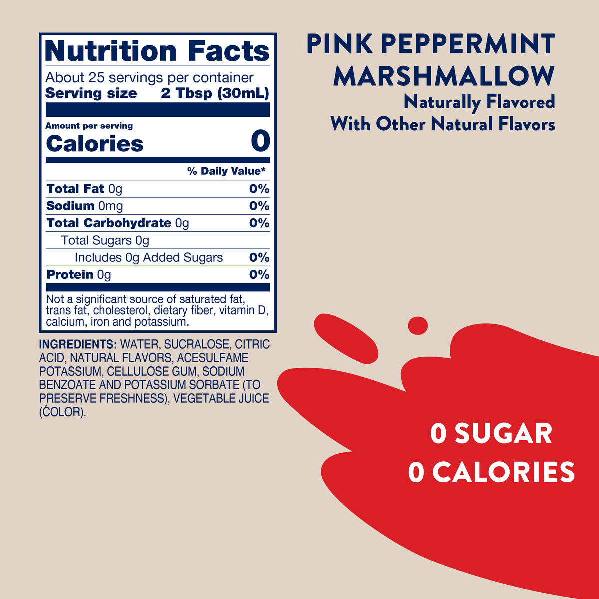 Jordan's Skinny Mixes - Sugar Free Pink Peppermint Marshmallow