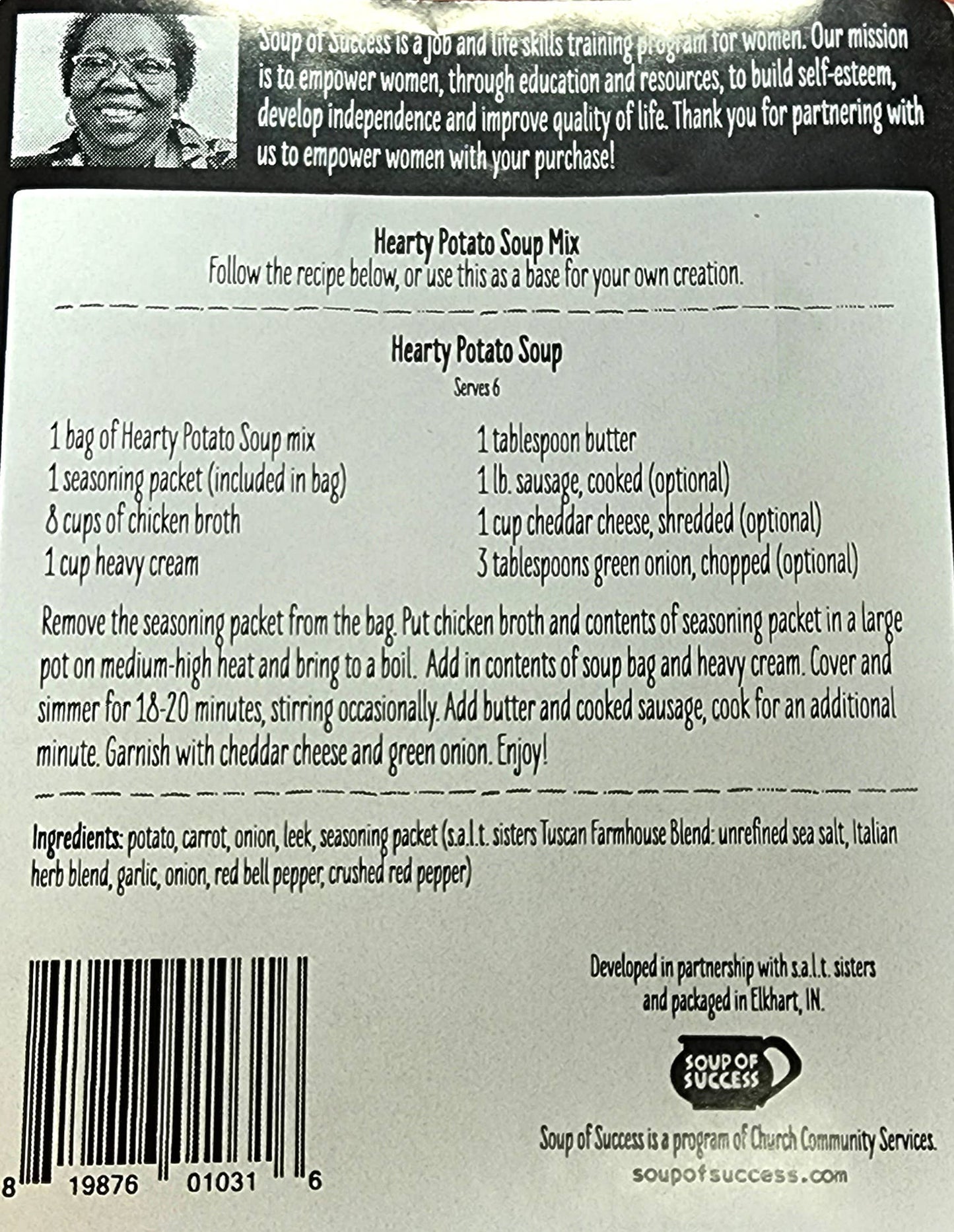 Soup Of Success - Hearty Potato Soup