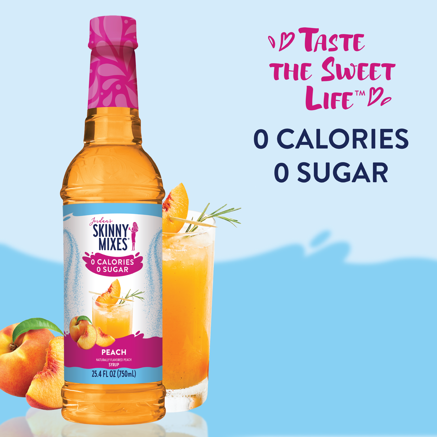 Jordan's Skinny Mixes - Sugar Free Peach Syrup