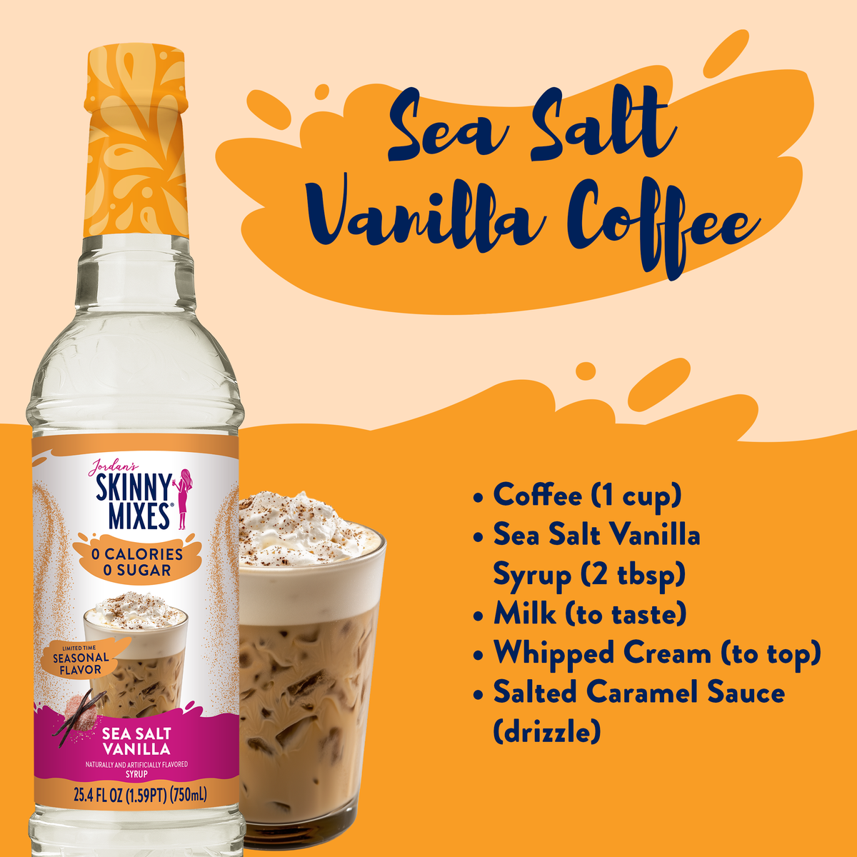 Jordan's Skinny Mixes - Sugar Free Sea Salt Vanilla