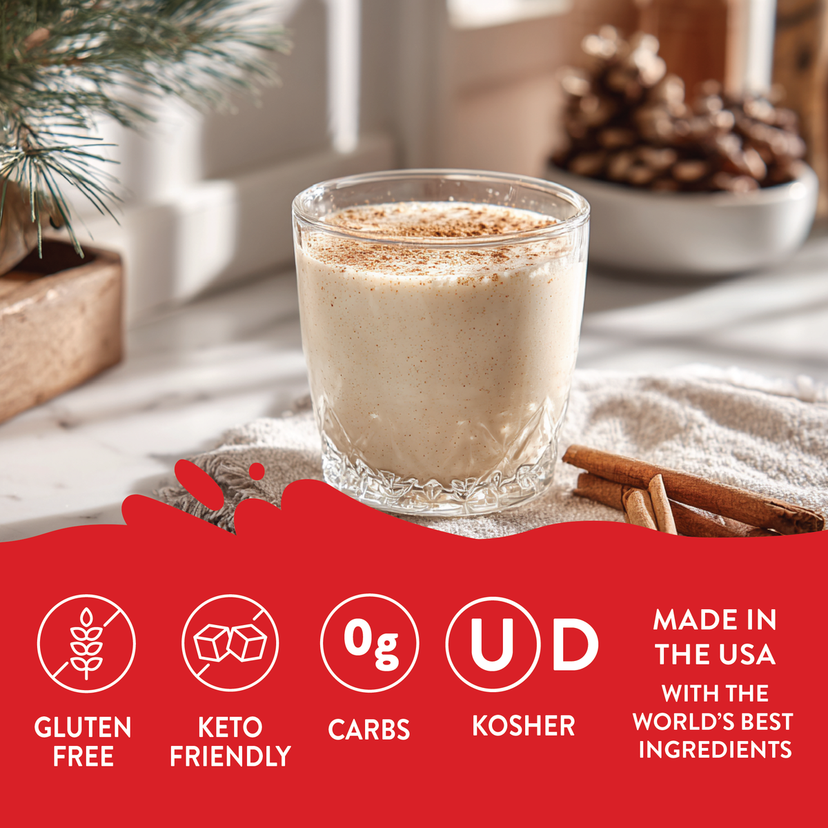 Jordan's Skinny Mixes - Sugar Free Eggnog Syrup