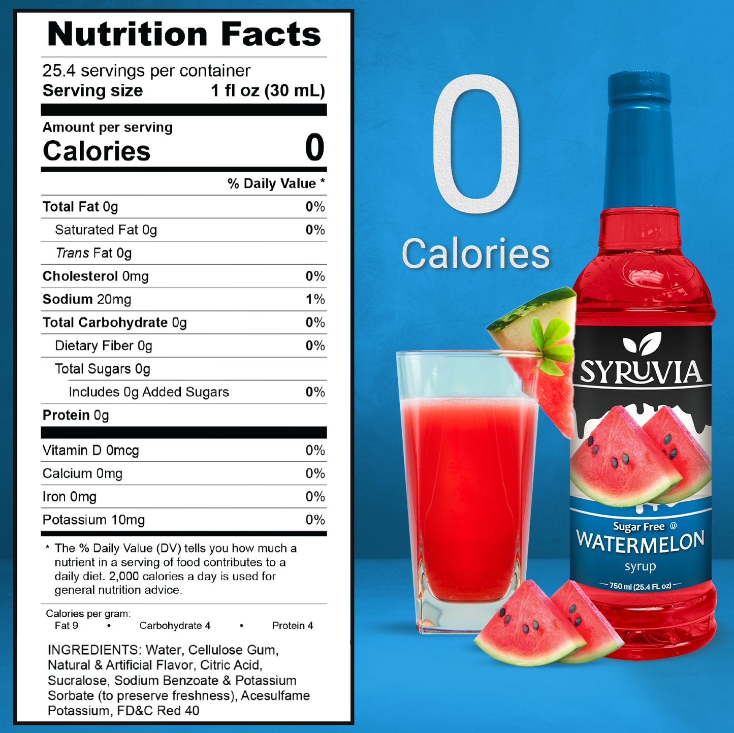 Syruvia - Sugar-Free Watermelon Syrup