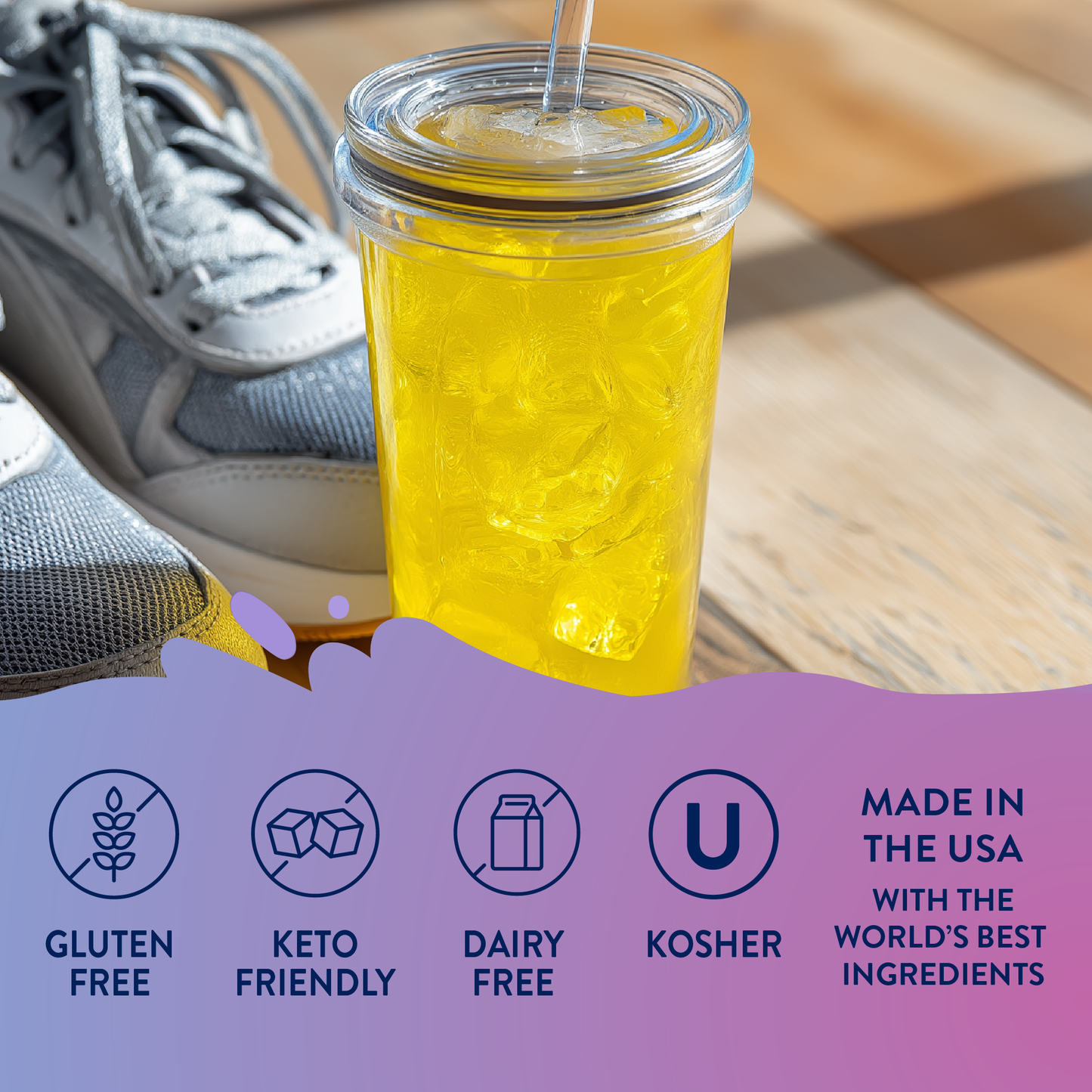 Jordan's Skinny Mixes - Sugar Free Pineapple Whip Hydration with Electrolytes 375ml