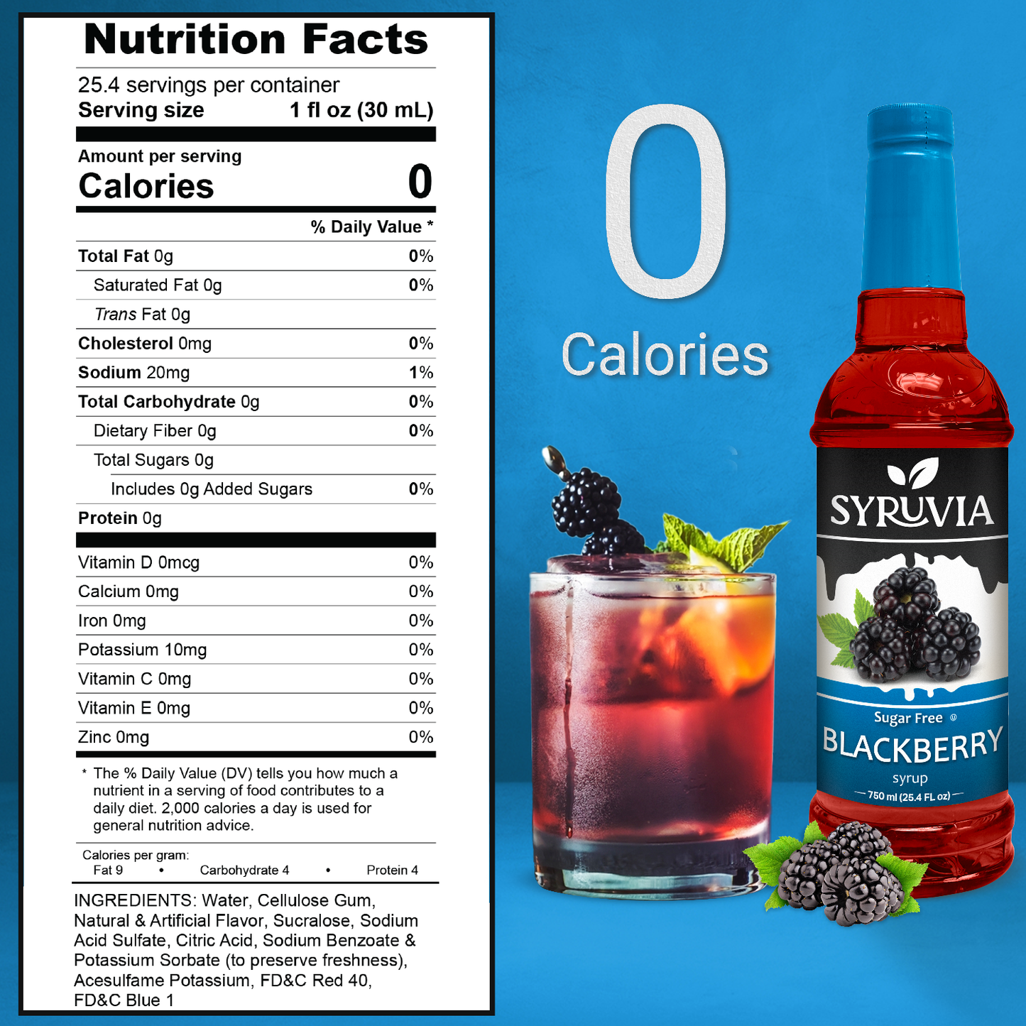 Syruvia - Sugar-Free Blackberry Syrup