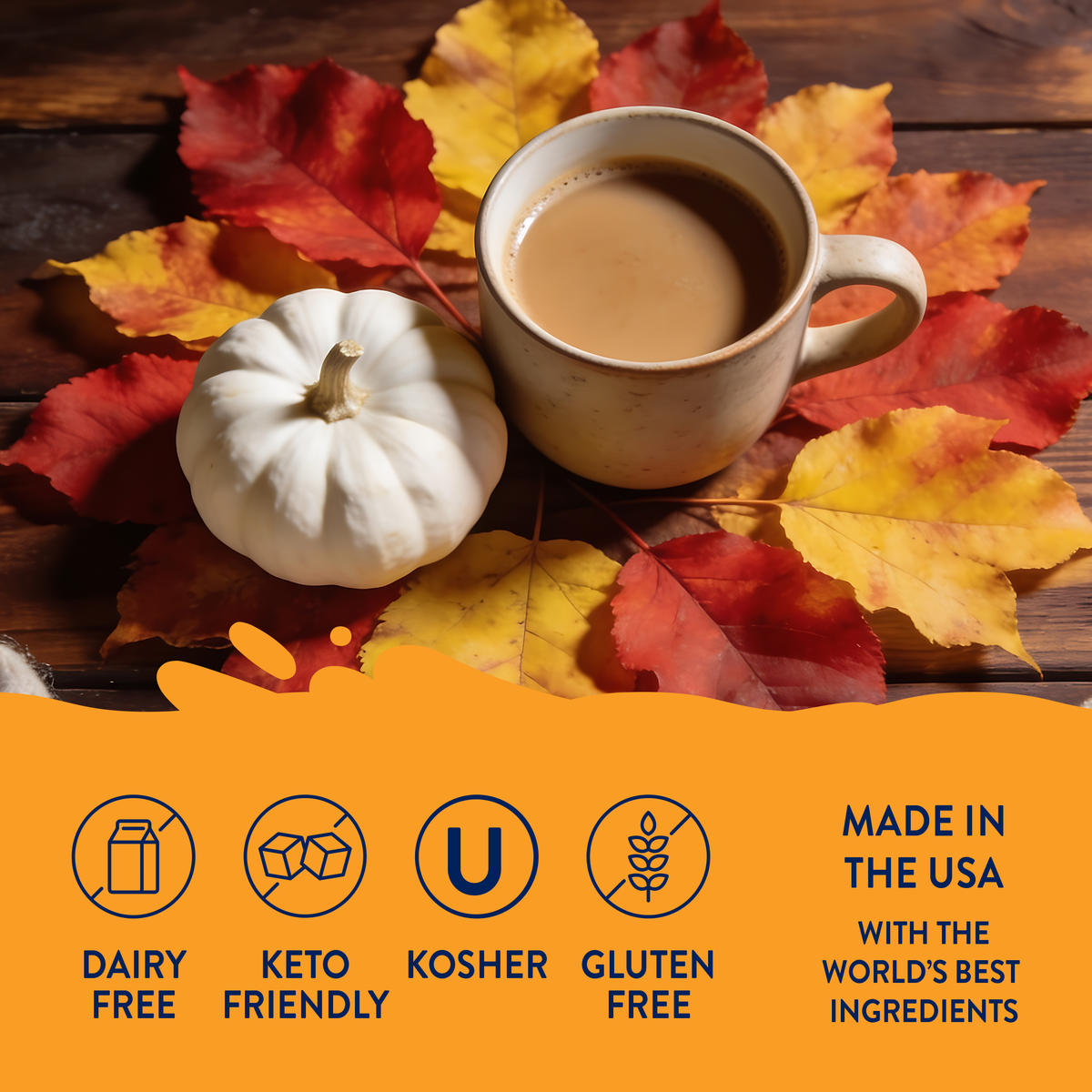 Jordan's Skinny Mixes - Sugar Free White Chocolate Pumpkin Syrup