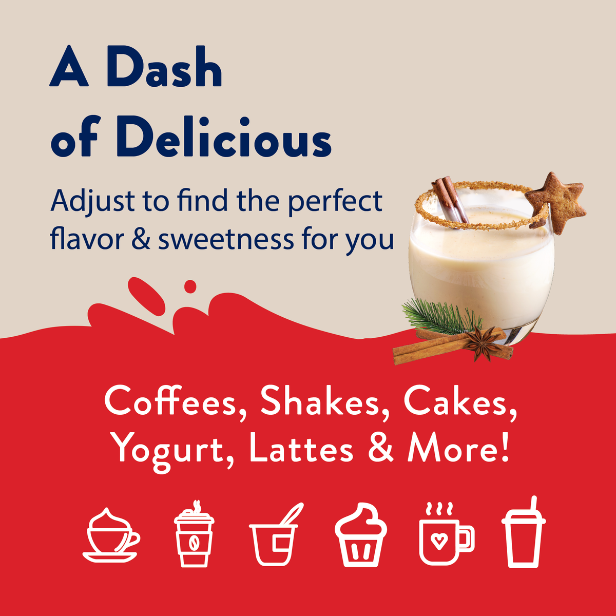 Jordan's Skinny Mixes - Sugar Free Eggnog Syrup