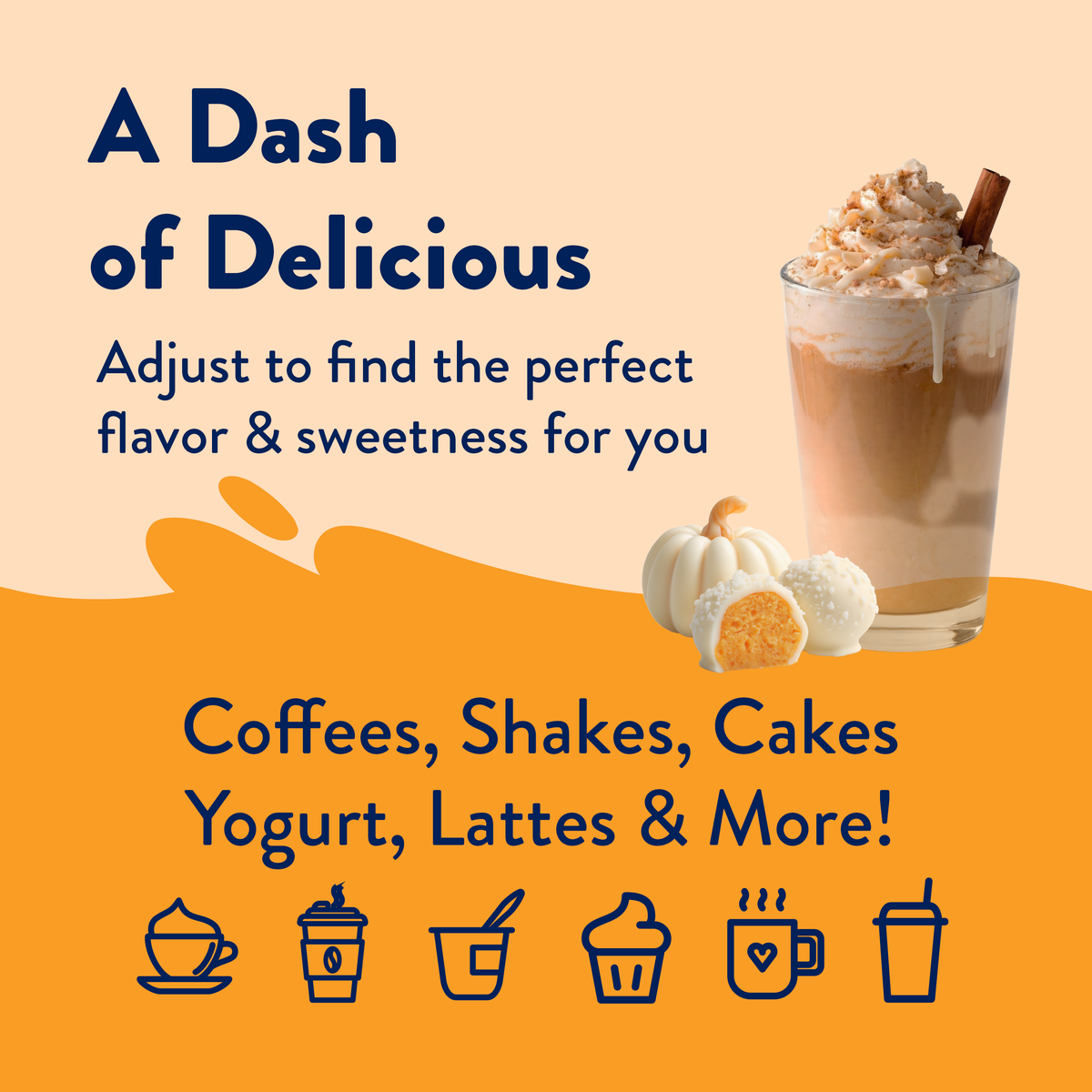Jordan's Skinny Mixes - Sugar Free White Chocolate Pumpkin Syrup
