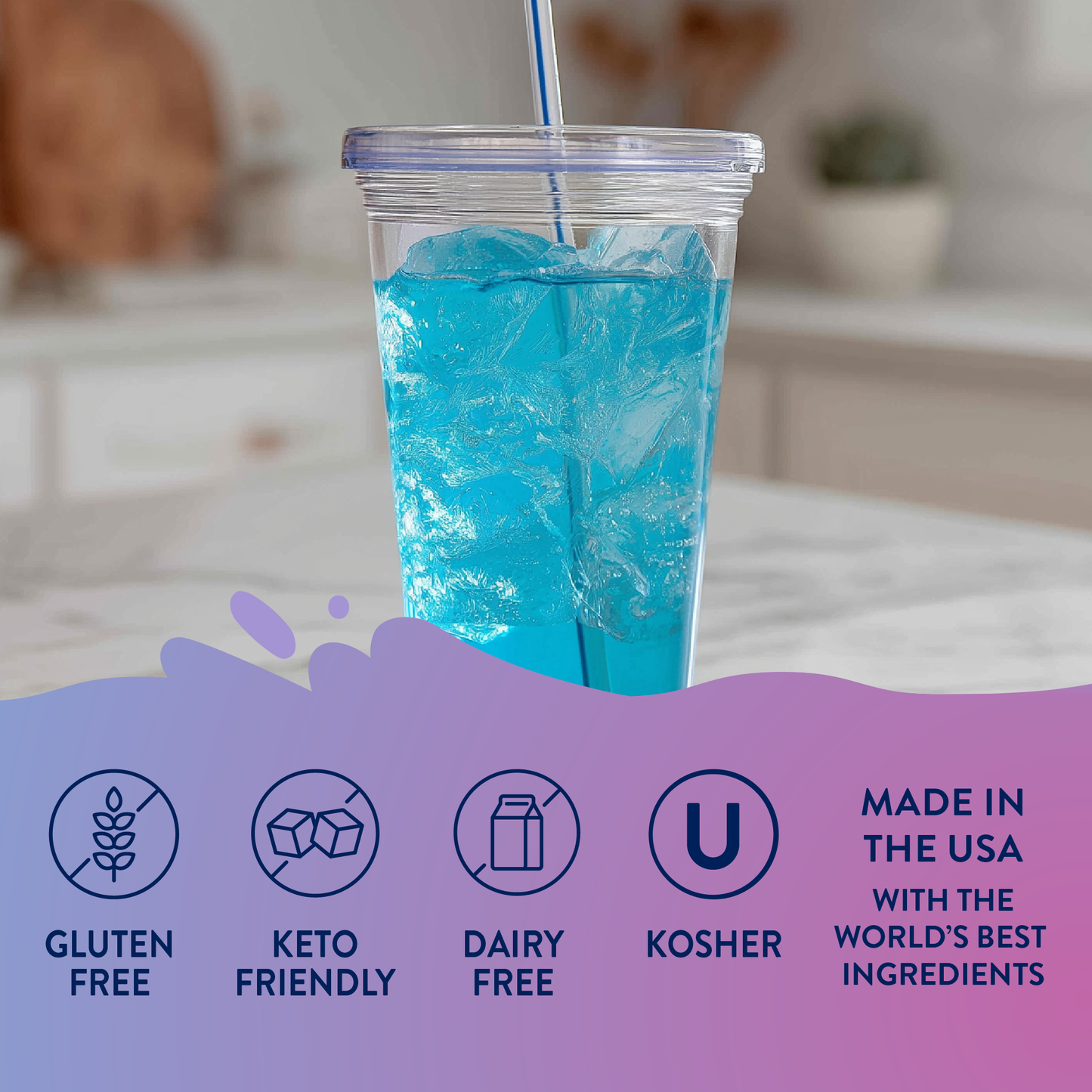 Jordan's Skinny Mixes - Sugar Free Mermaid Hydration Syrup with Electrolytes 375 ml